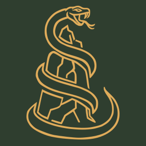 Adderstone Publishing snake crest logo